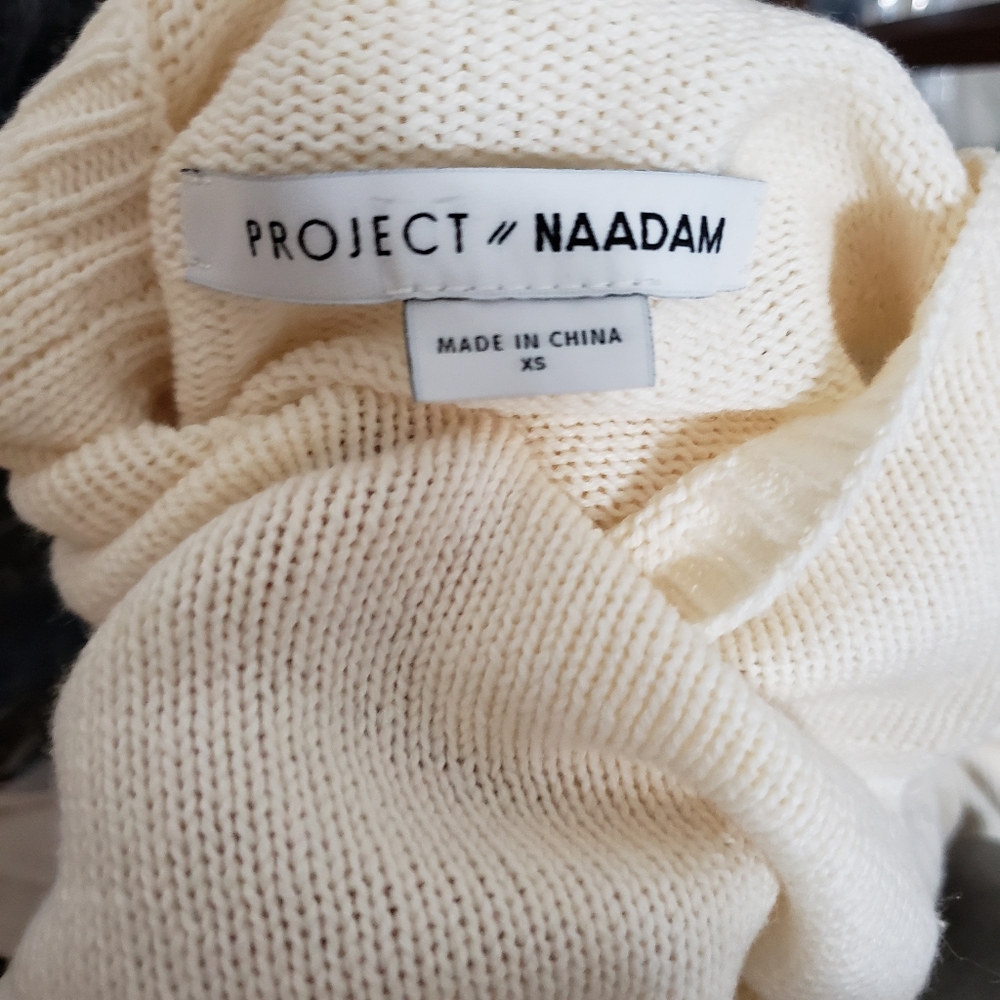 Project Naadam Flutter Ruffle Trimmed Knit Sweater - Picture 4 of 5